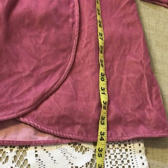 J. Crew beautiful NWT velvet dress round neck, wrap bottom, lined, purple/pink - Picture 14 of 16